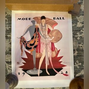 Vintage Mode Ball 1928 Art Print